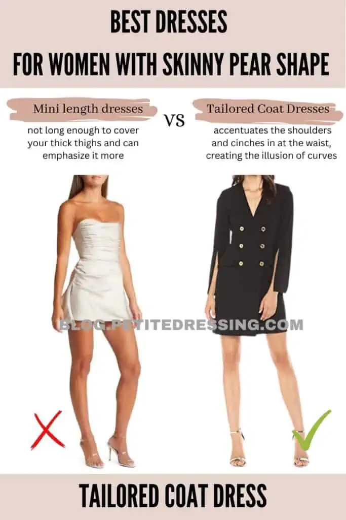 Dress Guide for Women with Skinny Pear Shape - Petite Dressing