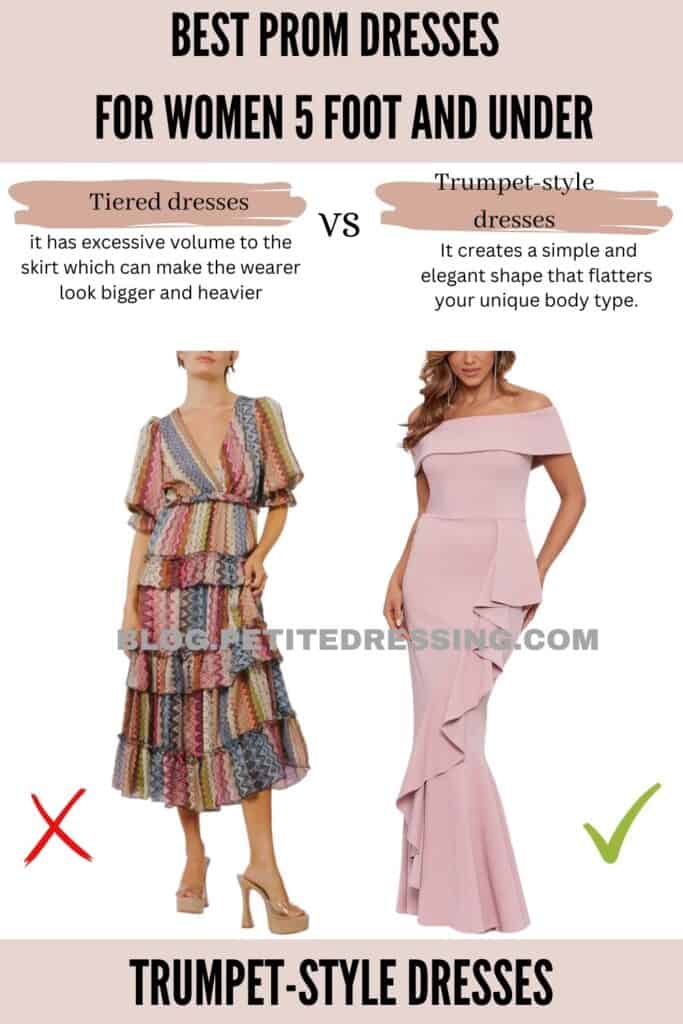 Trumpet-style dresses