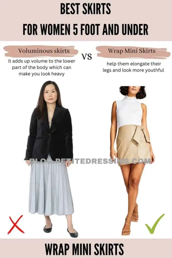 Wrap Mini Skirts