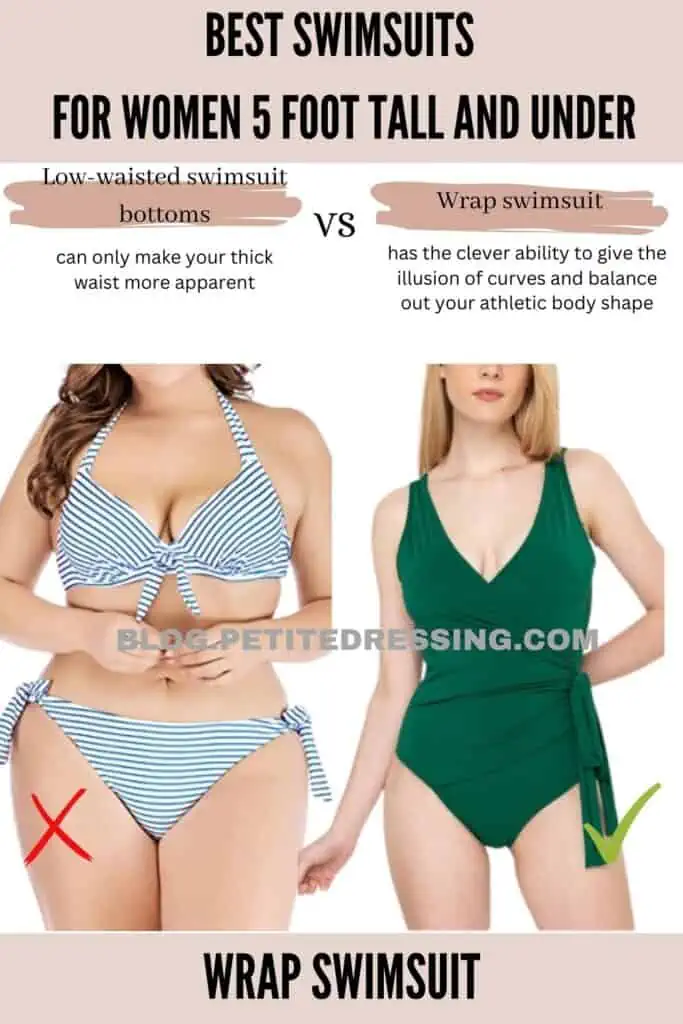 Wrap swimsuit