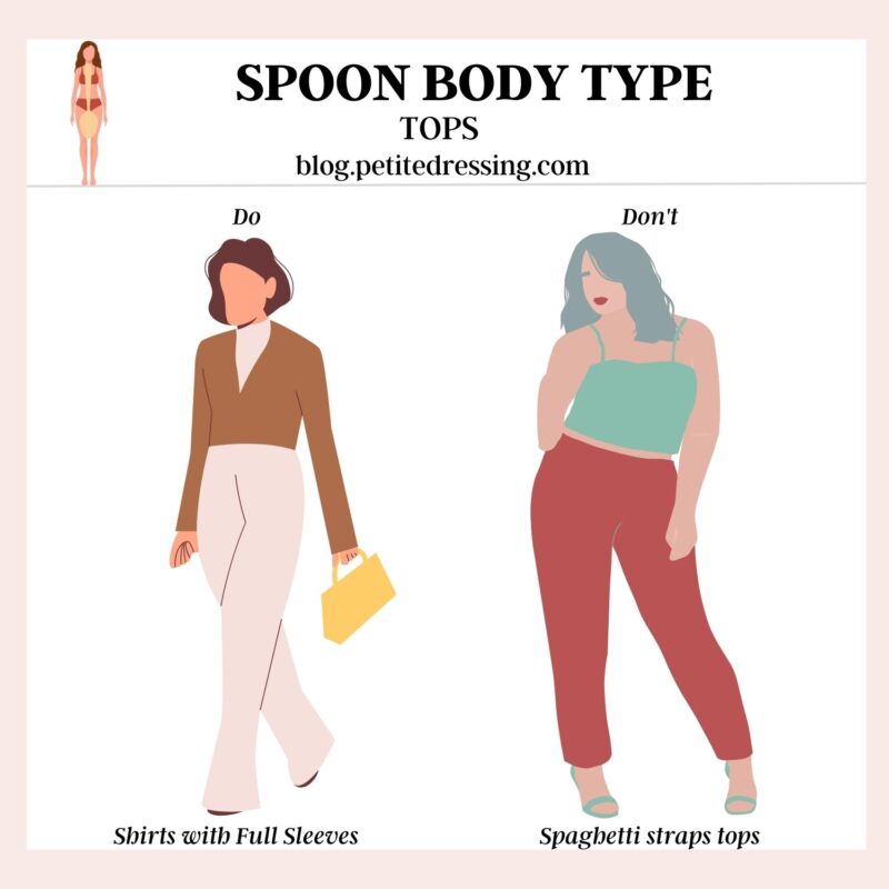 The Comprehensive Guide For Spoon Body Type - Petite Dressing