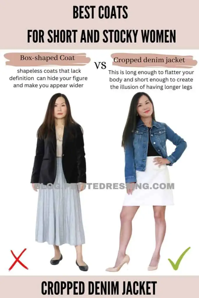 Cropped denim jacket