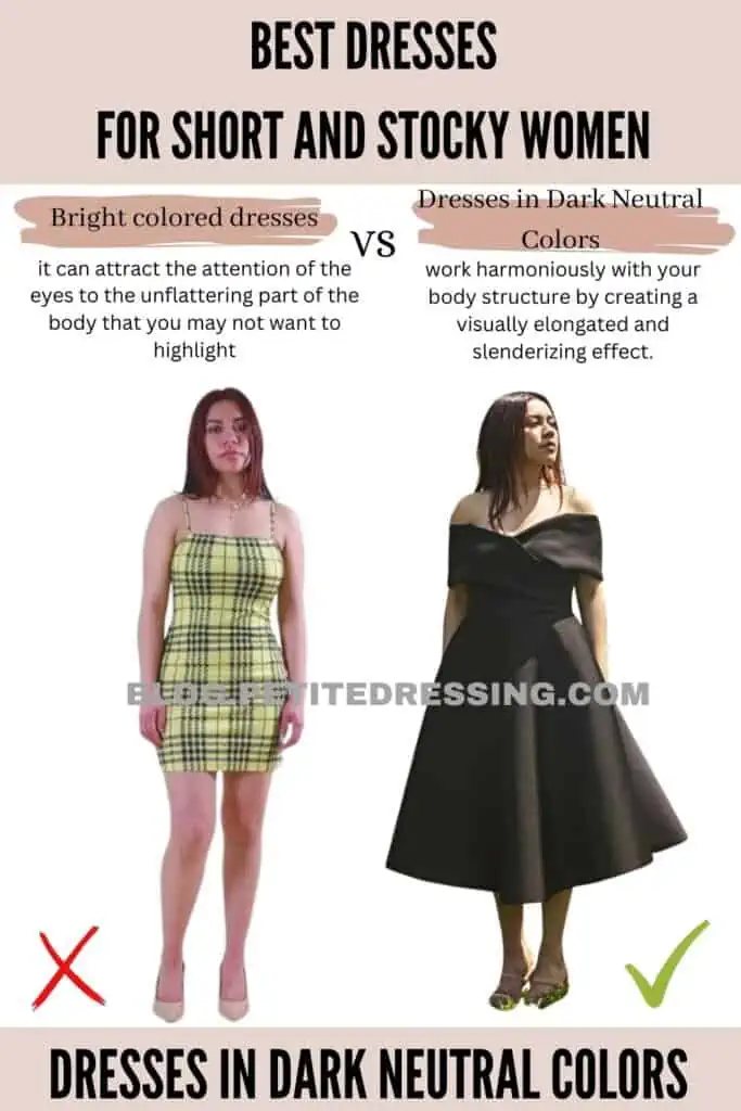 Dresses in Dark Neutral Colors