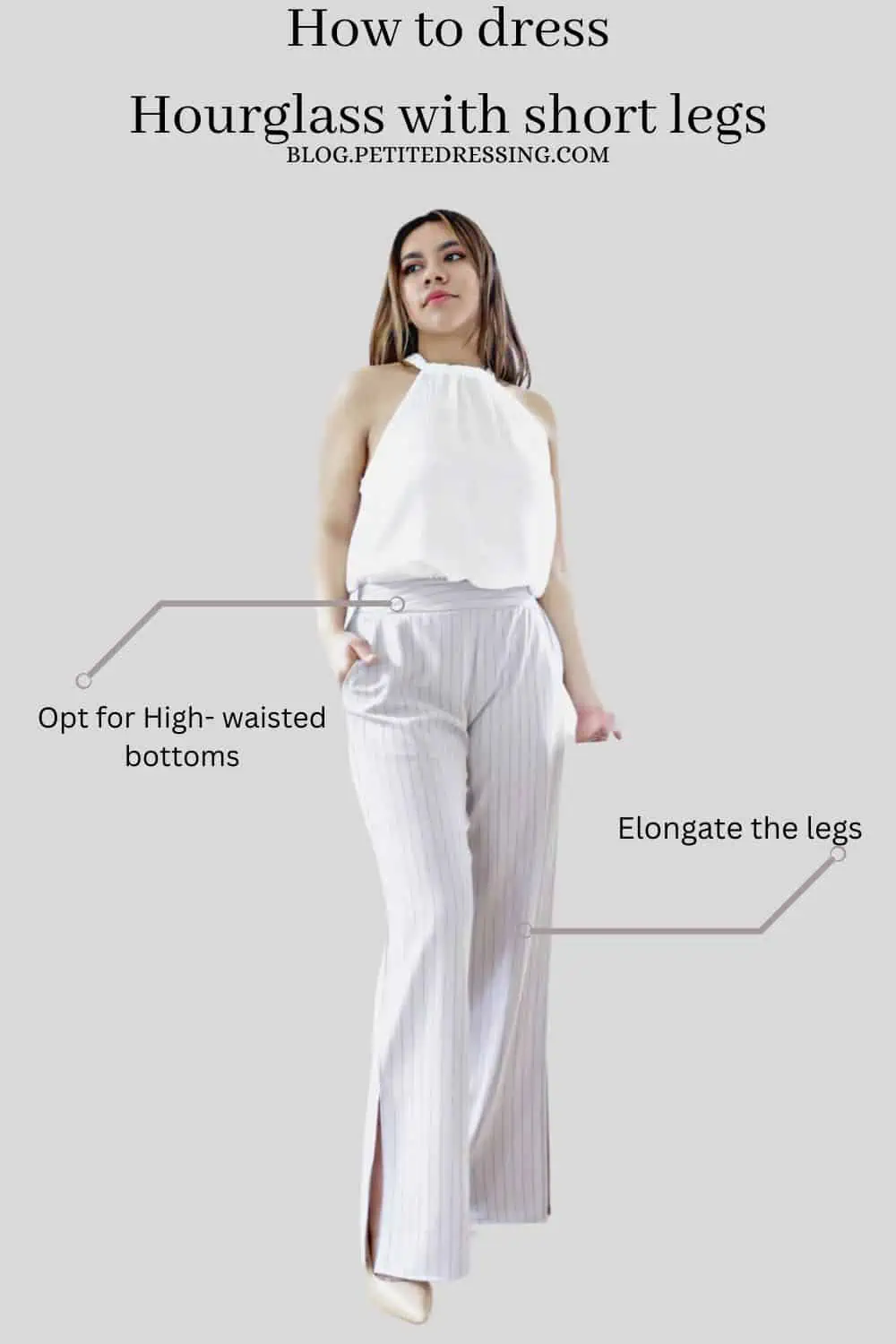 How to dress hourglass shape with short torso, long legs short torso 