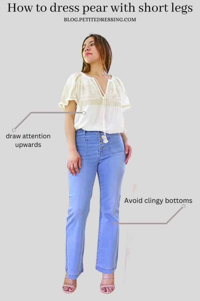 How to dress pear with short legs-1