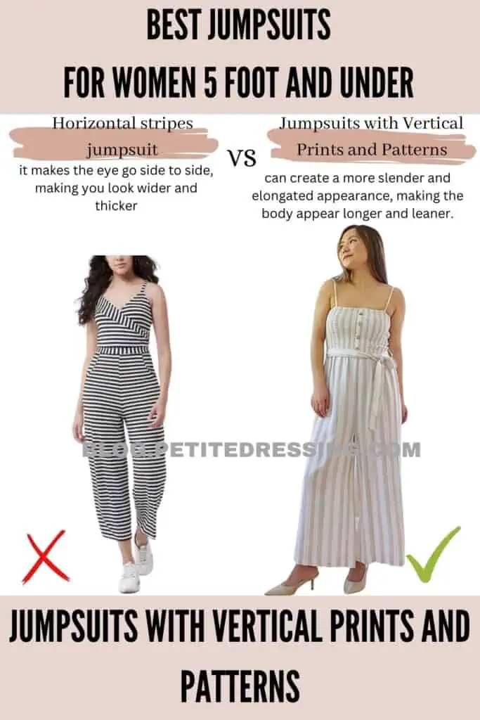 Jumpsuits with Vertical Prints and Patternsv