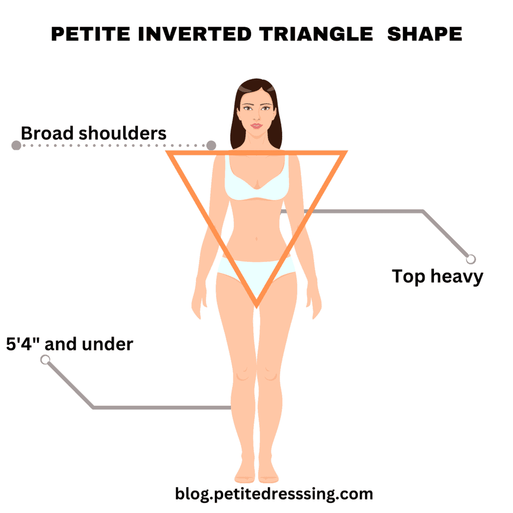 Petite inverted triangle shape women style guide