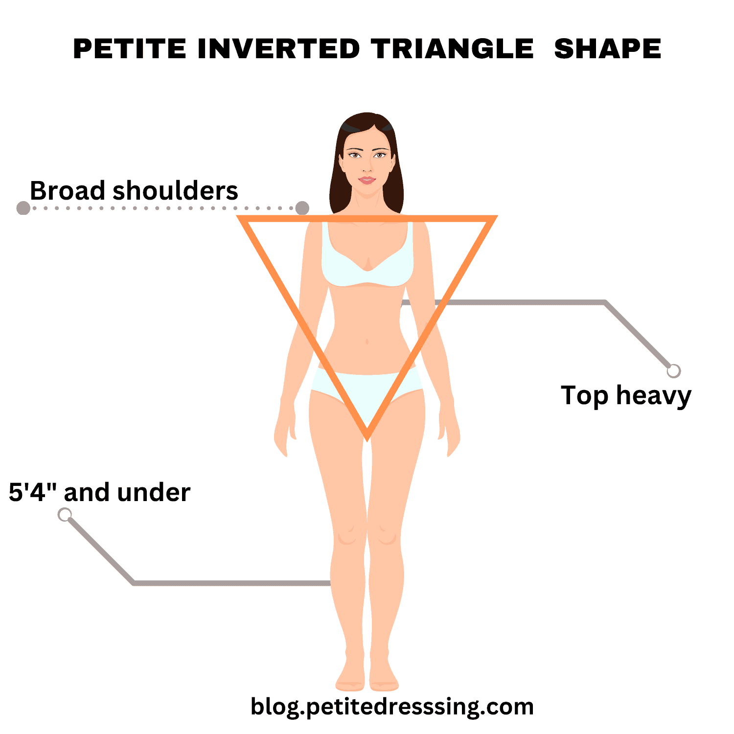 Inverted Triangle Body Type - Petite Dressing