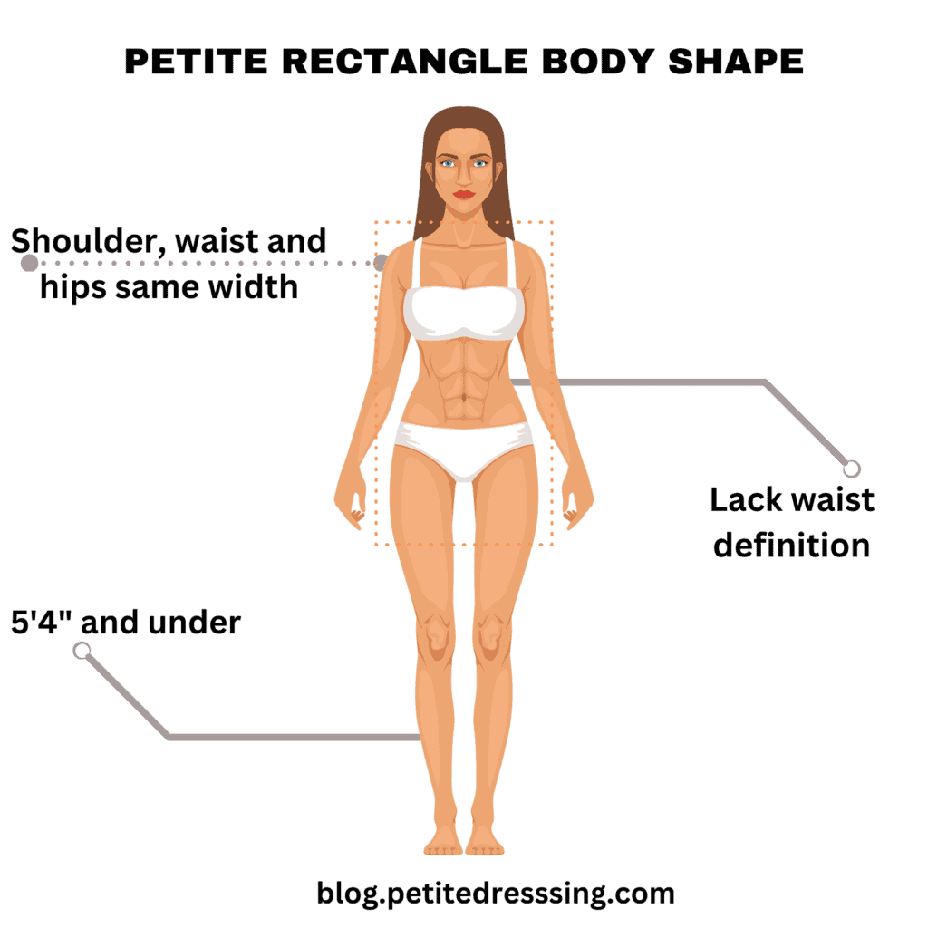 Petite rectangle shape women style guide