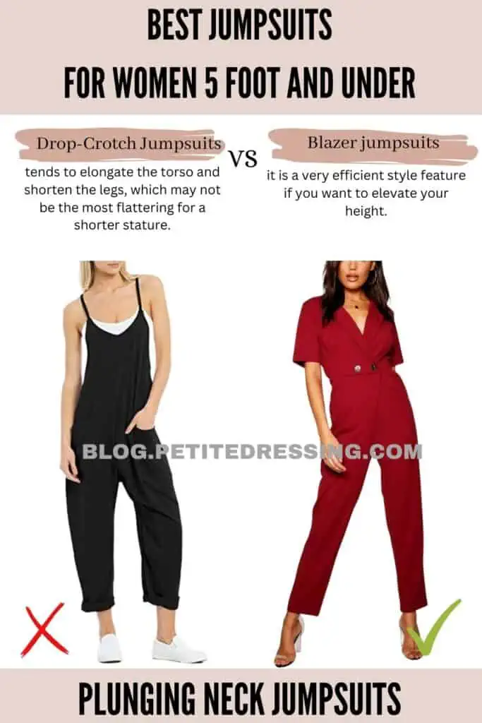 Plunging Neck Jumpsuits