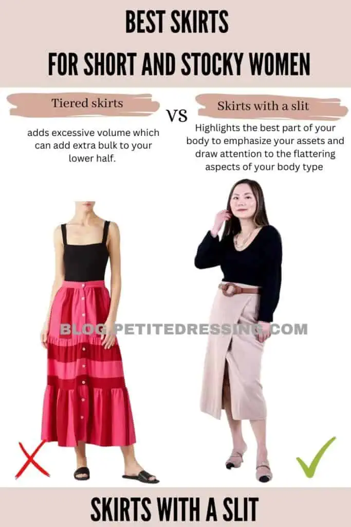 Skirts with a slit