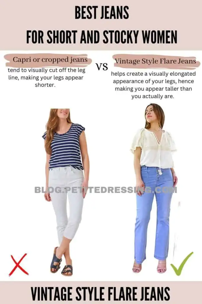 Vintage Style Flare Jeans