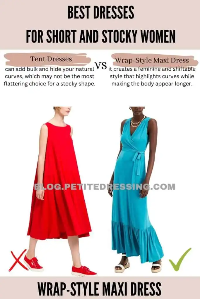 Wrap-Style Maxi Dress