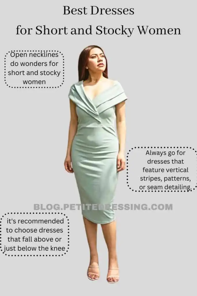 best dresses for short and stocky women