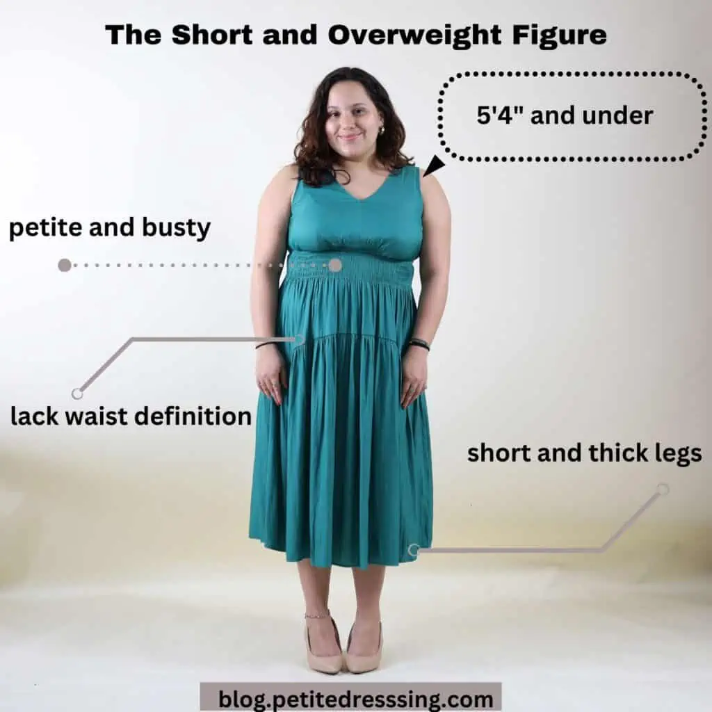short and overweight figure