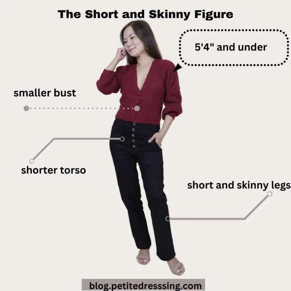 short and skinny figure