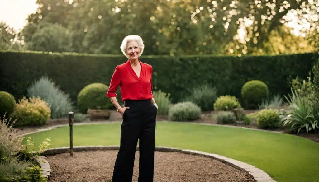 how to look good in your 60s - high-waisted pants