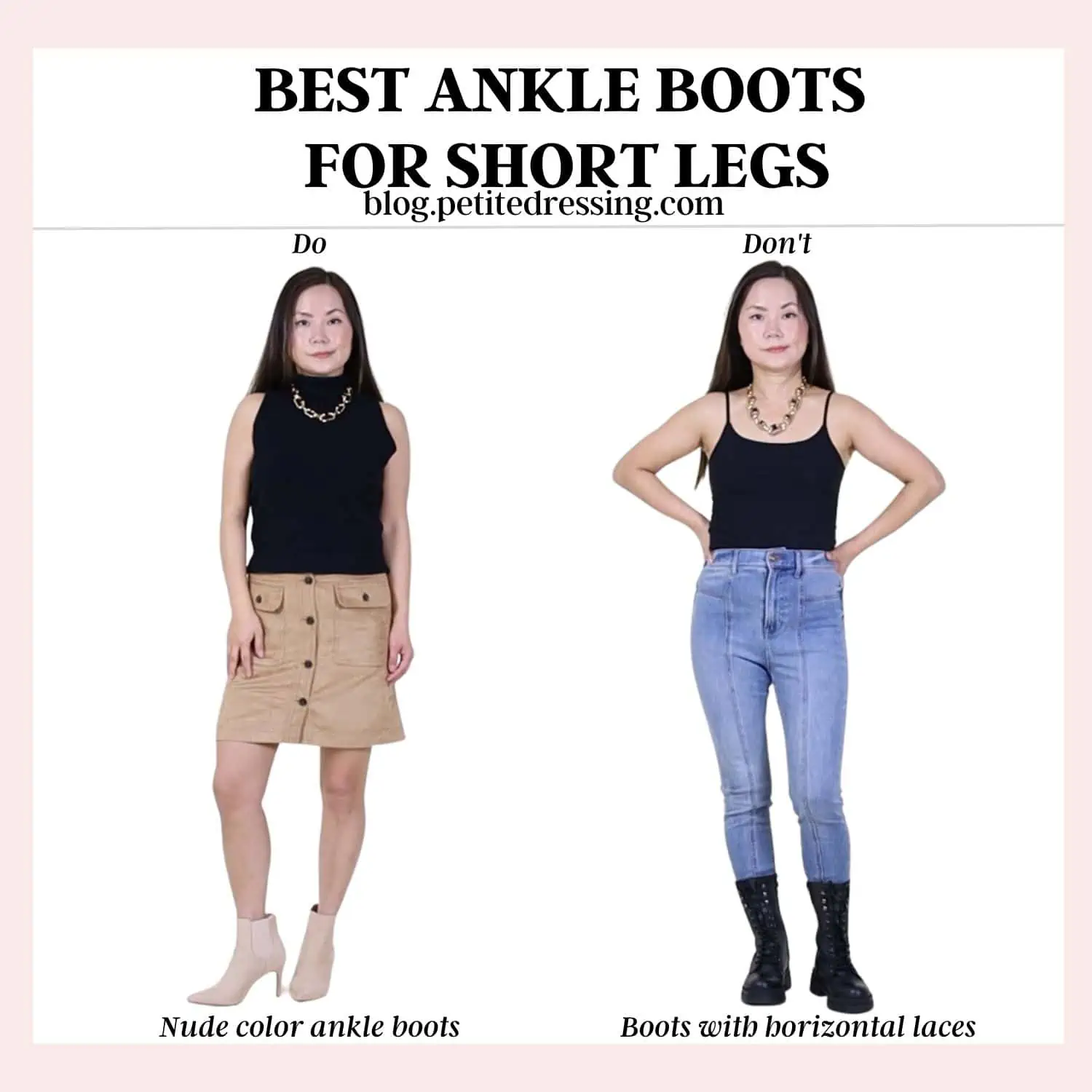 Best ankle boots for hotsell short legs