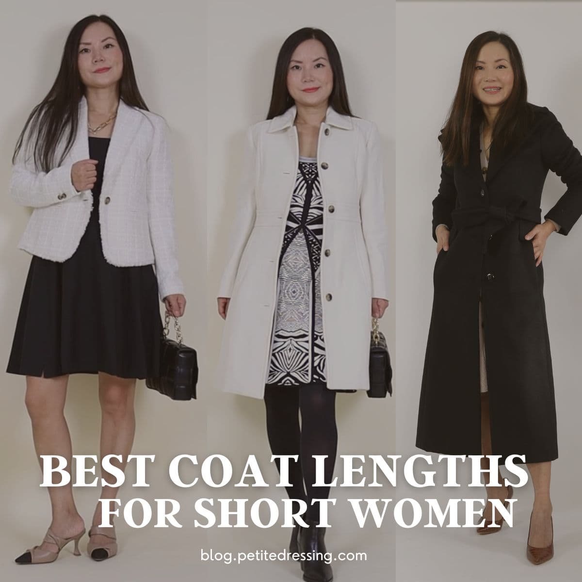 What length coats are best for short women - Petite Dressing