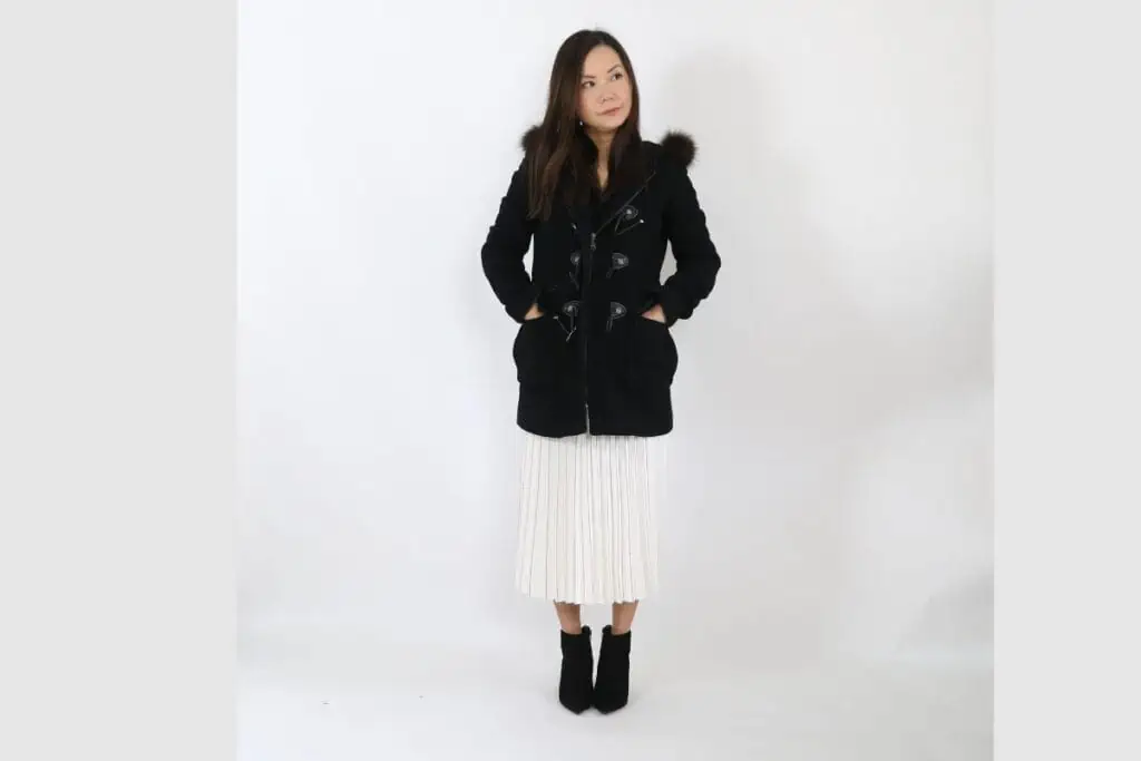 how to style coats if you are short