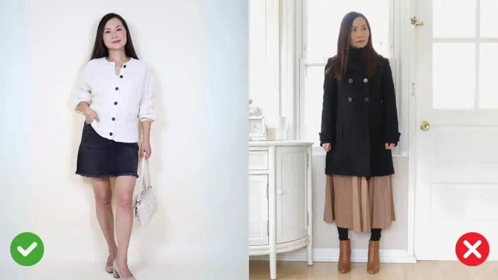 How to wear oversized clothes if you are short