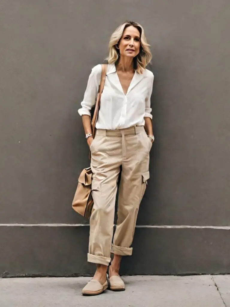 Cargo Pants outfit with Folded Hems