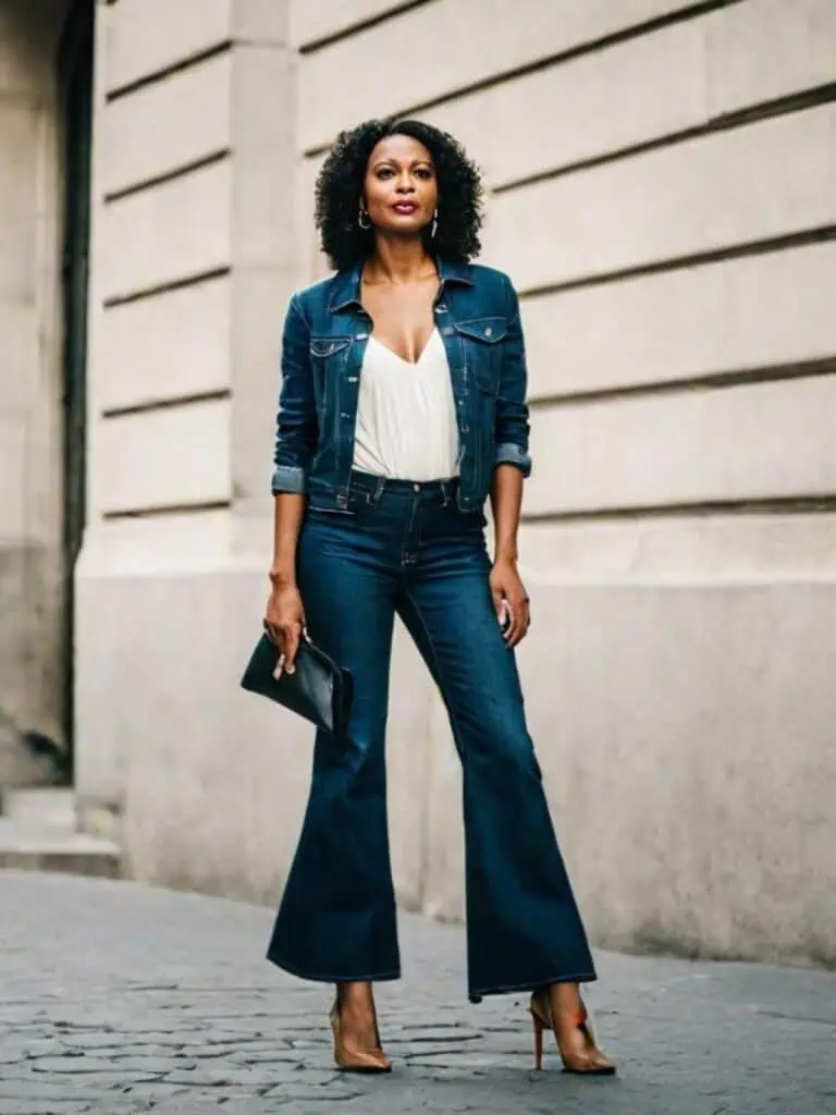 Wear with Flare jeans-with a Denim Jacket