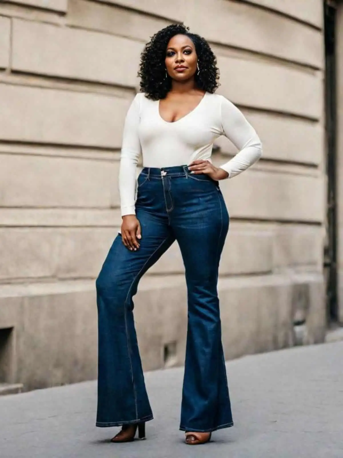 Find Flattering Style Plus Size Bell Bottoms Jeans