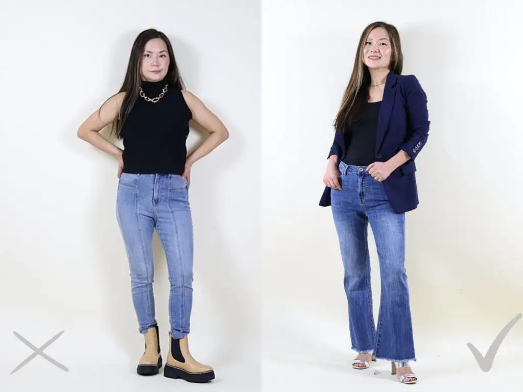 What Jeans Look Best on Apple Shape (and What to Avoid) - Petite Dressing
