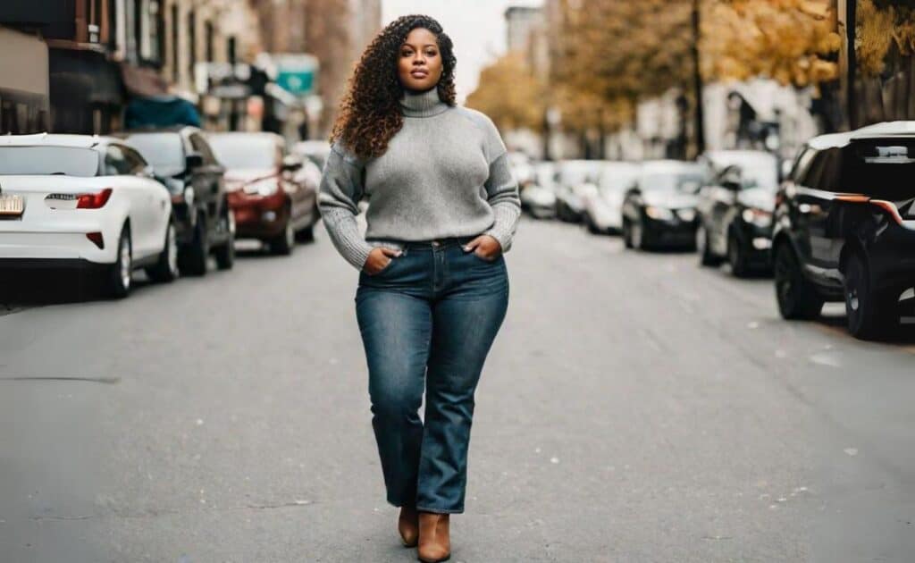 Casual date outfits- ankle boots, jeans and turtle neck sweater