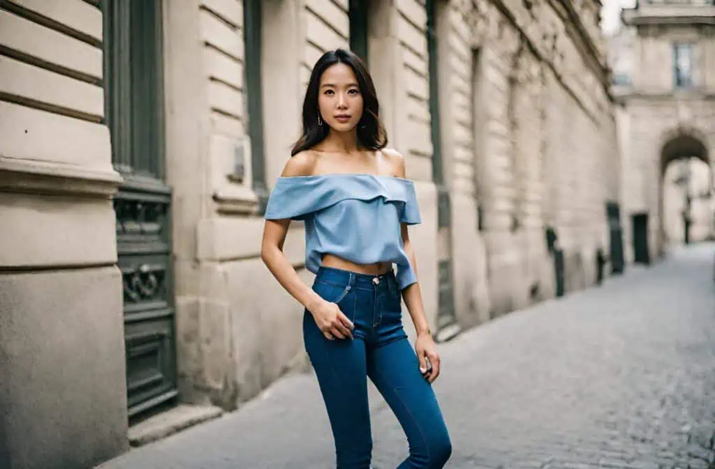 First date oufits-off the shoulder top