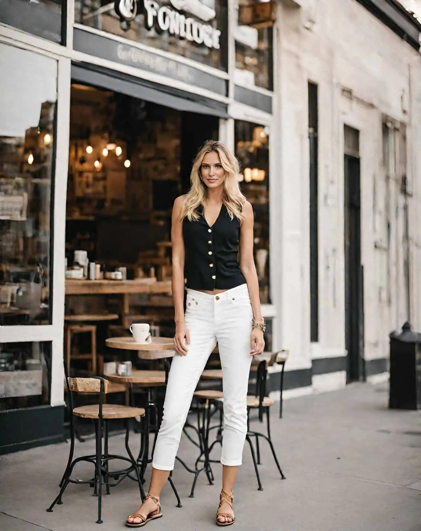 11 White Jeans Outfits That Have The Street Style Seal Of, 42% OFF