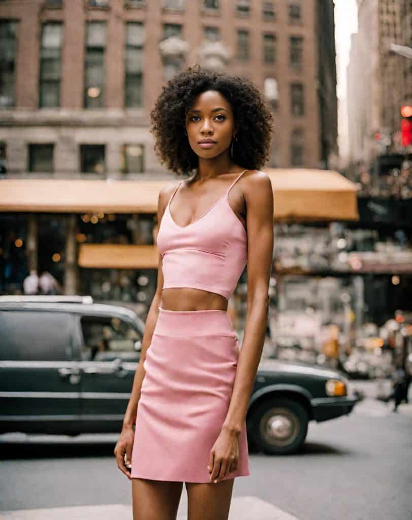 mini skirt match with top