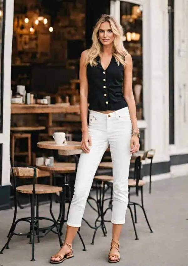 white jeans outfits