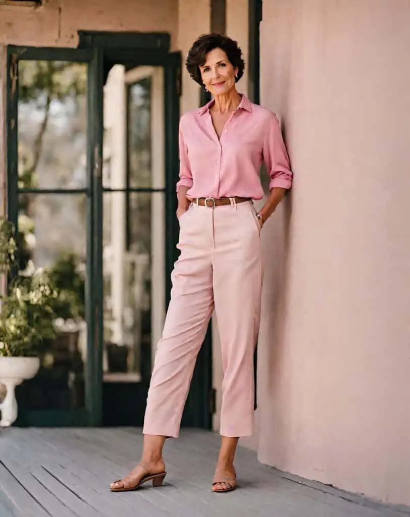 What makes you slimmer in 60s high-waisted cropped pants