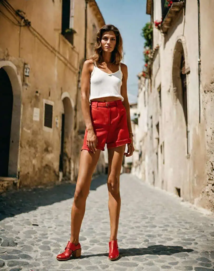 What to wear in Italy bright shorts