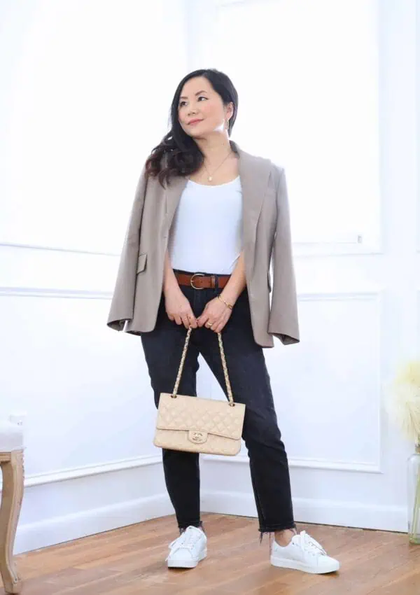 White Sneaker Outfit Ideas for Petites
