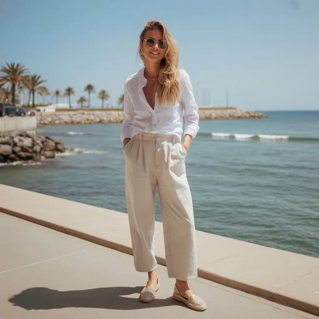 Image of a person wearing the described outfit/style