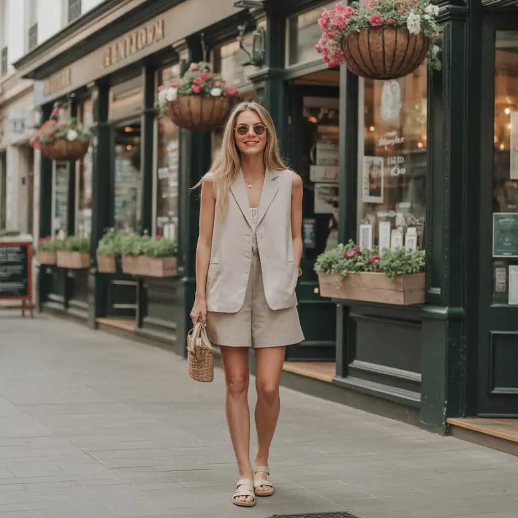 Image of a person wearing the described outfit/style