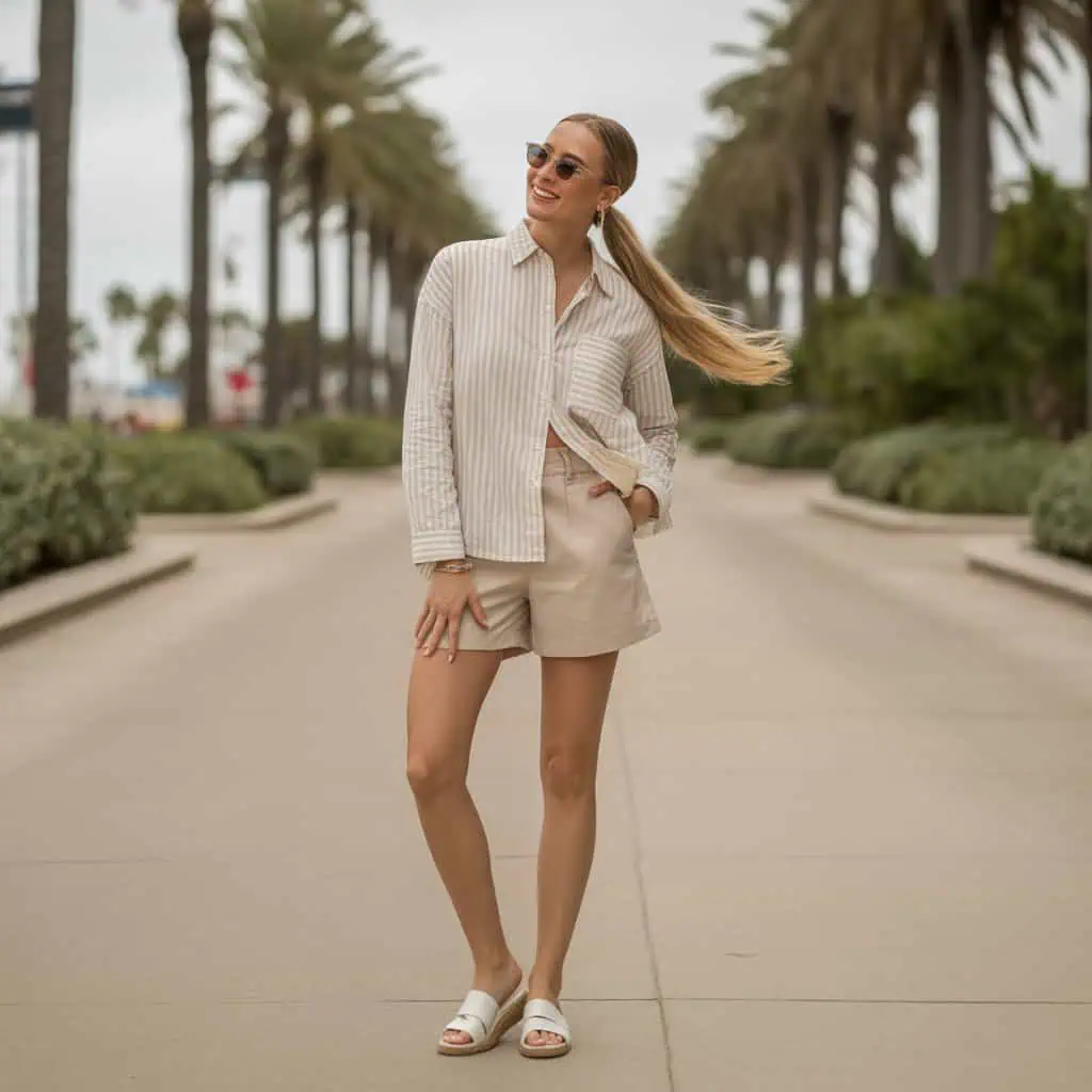 Image of a person wearing the described outfit/style