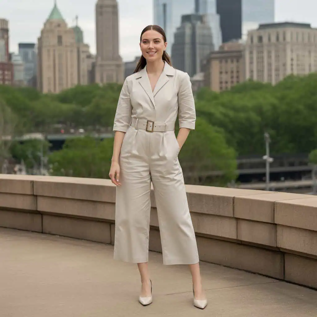 Image of a person wearing the described outfit/style