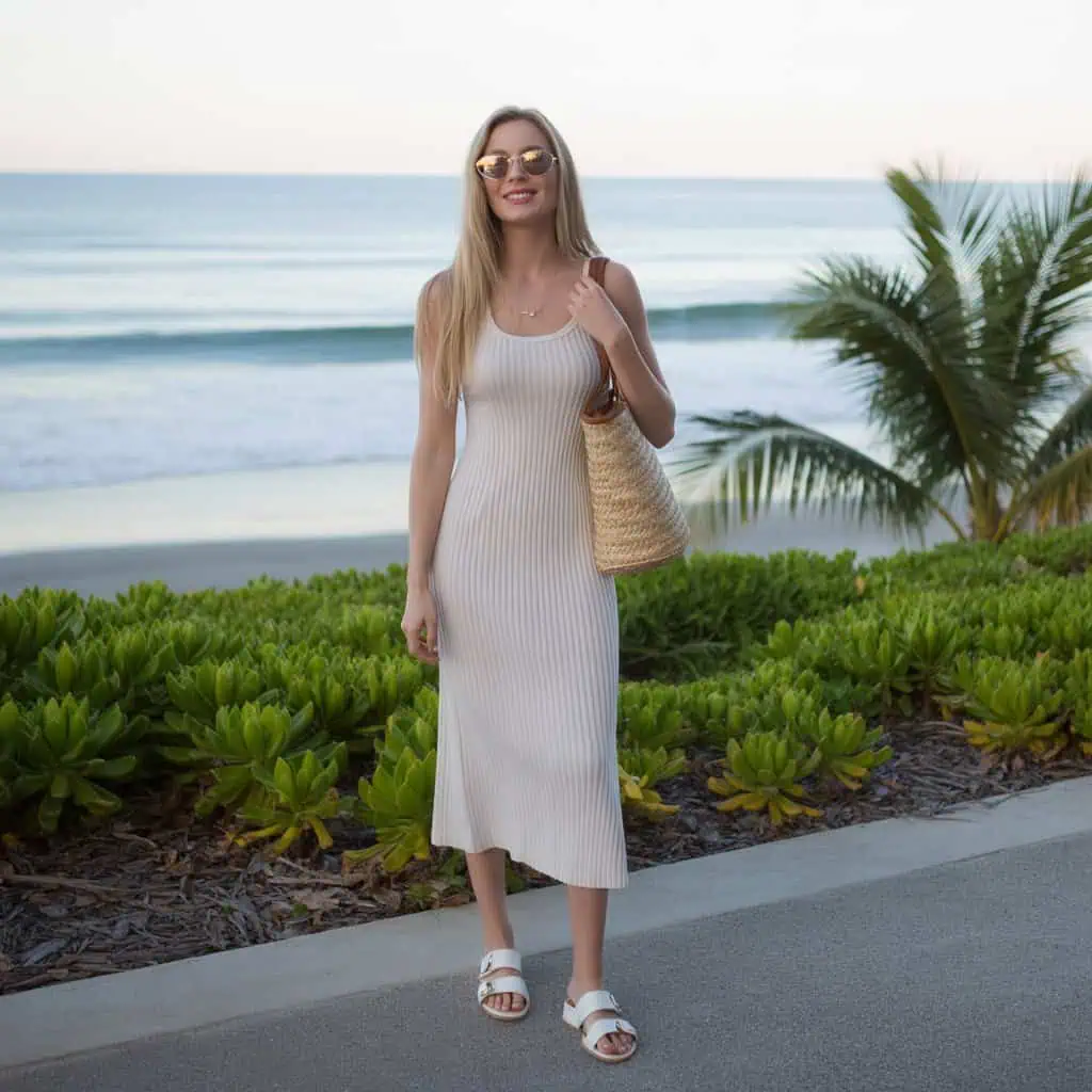 Image of a person wearing the described outfit/style