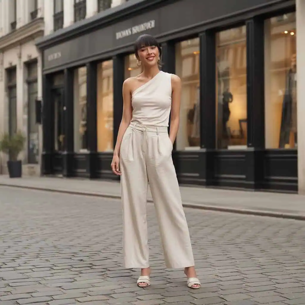 Image of a person wearing the described outfit/style