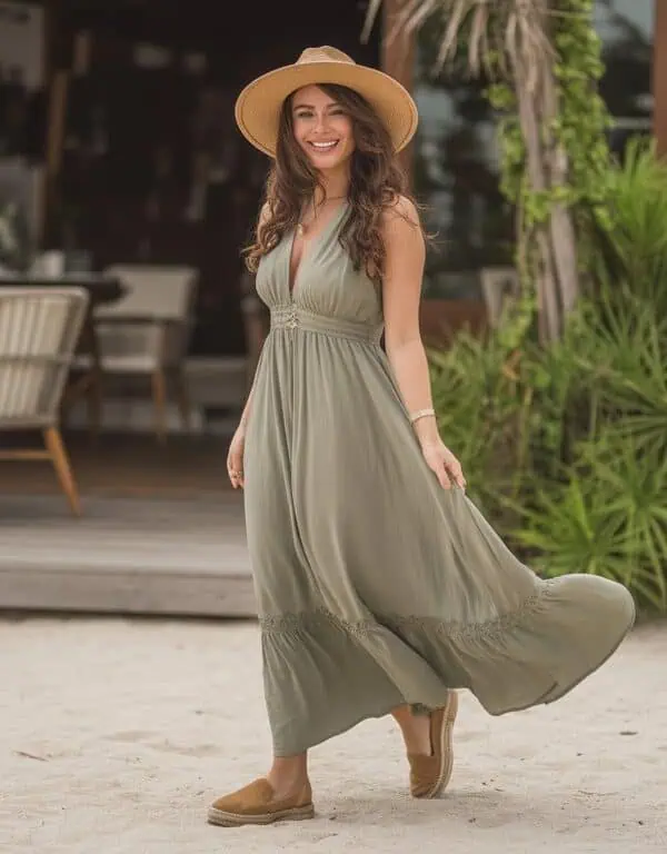 Image of a person wearing the described outfit/style