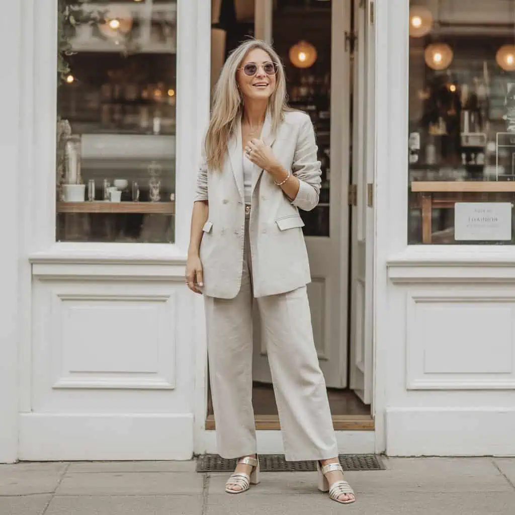 Image of a person wearing the described outfit/style