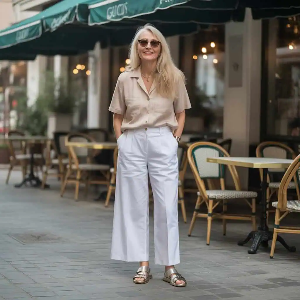 Image of a person wearing the described outfit/style