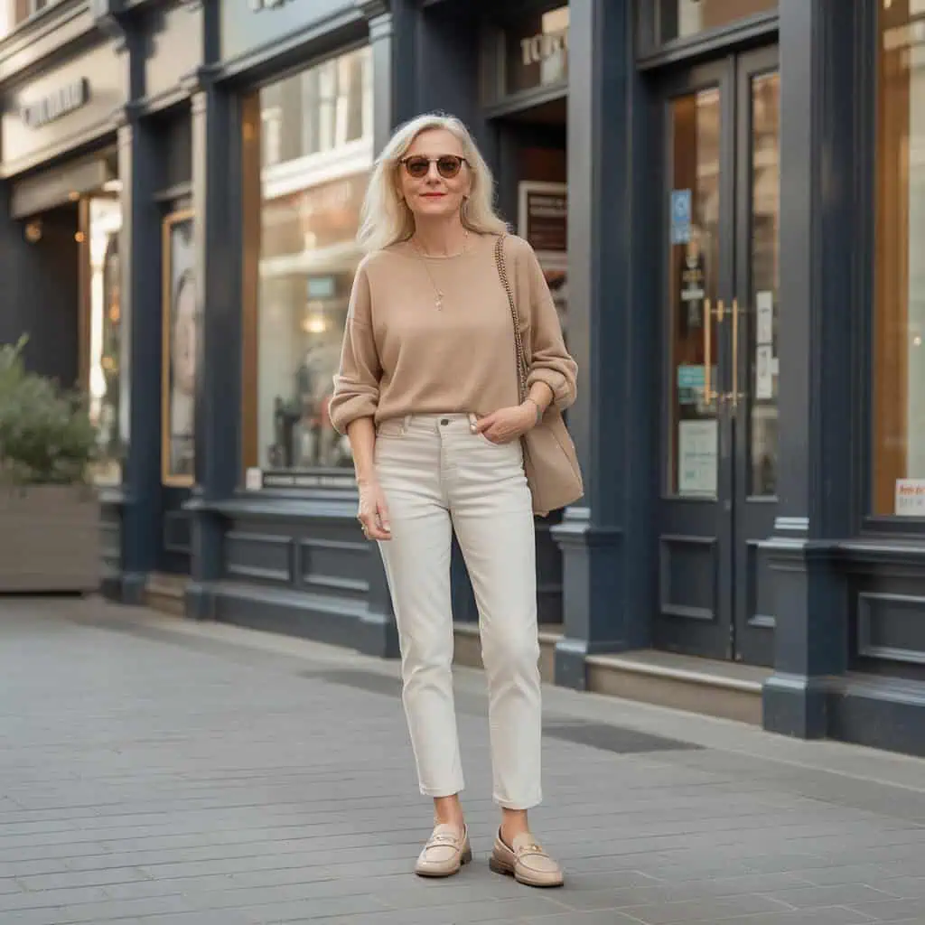 Image of a person wearing the described outfit/style