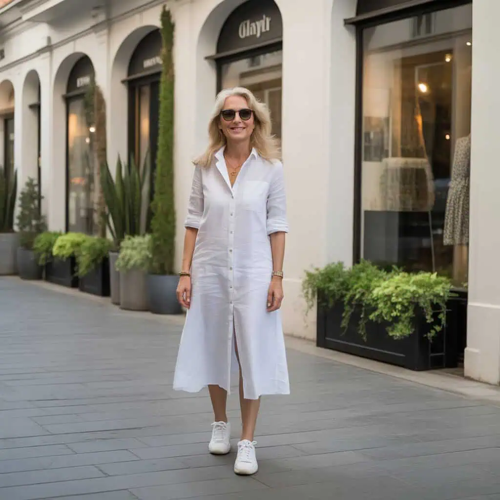 Image of a person wearing the described outfit/style