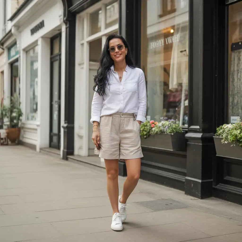 Image of a person wearing the described outfit/style
