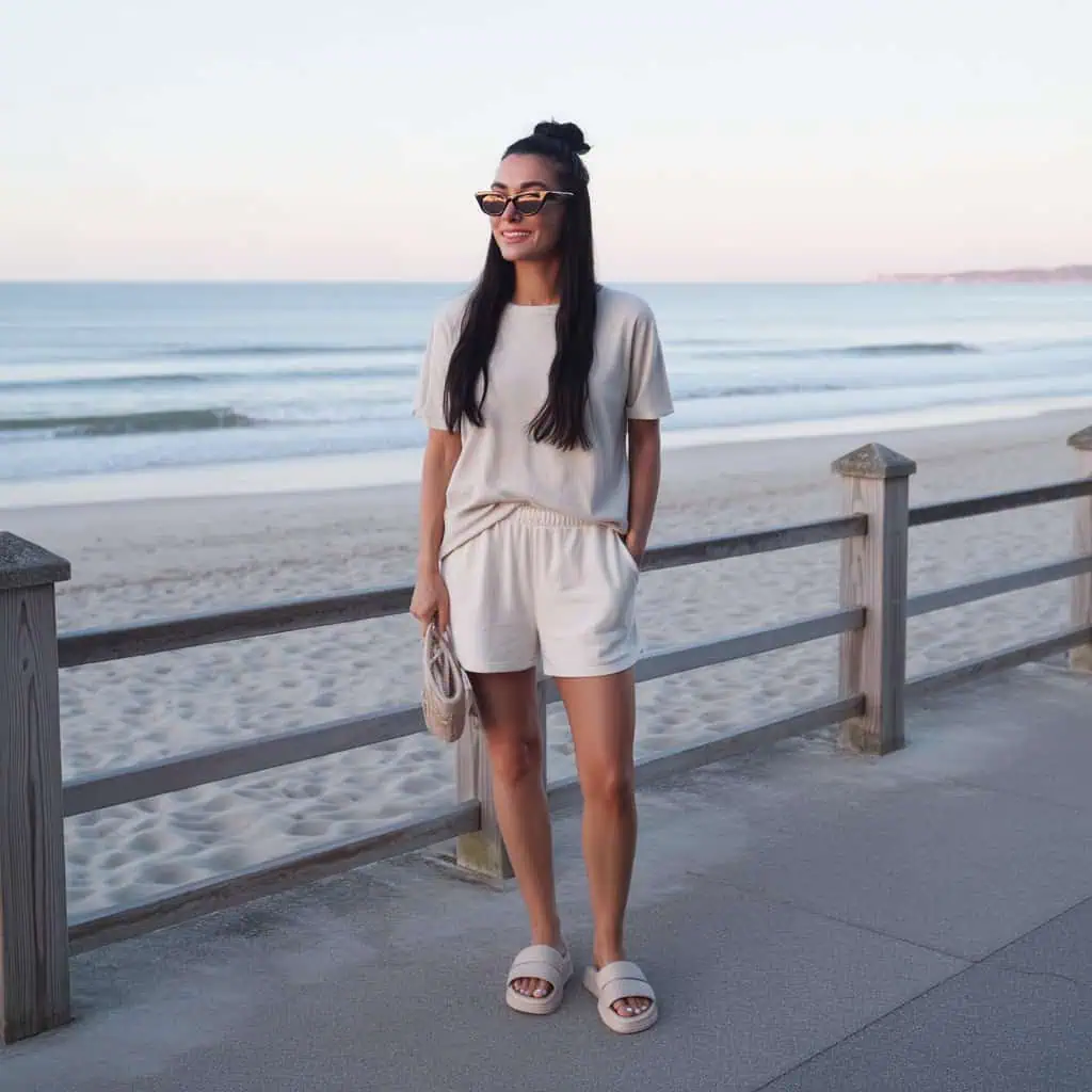 Image of a person wearing the described outfit/style